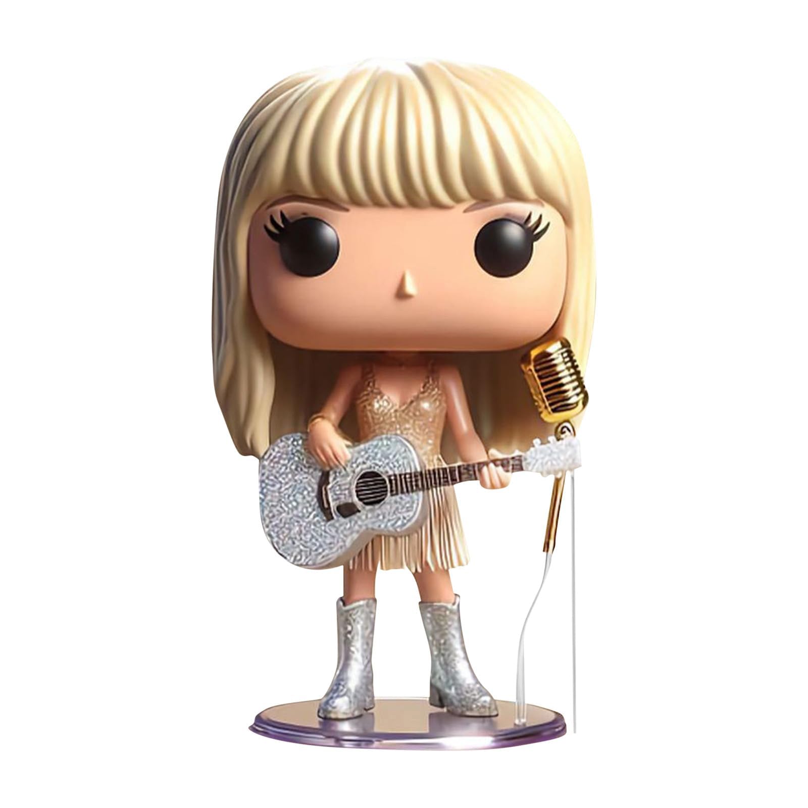 Figurine Chanteur Pop En Résine 12cm - Statue Collection Musique Pour Bureau Et Chambre
