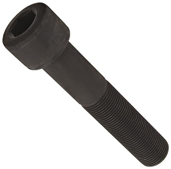 Alloy Steel Socket Cap Screw, Black Oxide Finish, Internal Hex Drive, Meets ASME B18.3/ASTM A574, 2-3/4" Length, Fully Threaded, 1-1/2"-6 UNC Threads, Imported