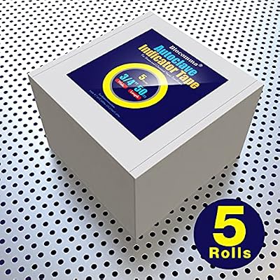 5 Rolls Autoclave Tape-Sterilization Tape (3/4 Wide) 50m By Biocomma