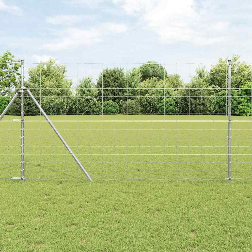 Valla de jardín galvanizada en caliente, 1000 x 140 cm, hierro resistente a la intemperie, valla de jardín, protección para terraza, balcón, parcela