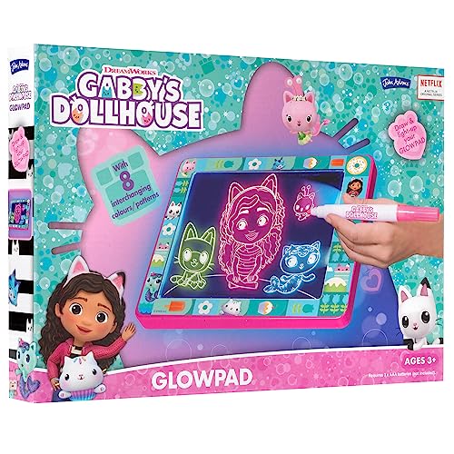 Glowpad Gabby's Dollshouse John Adams tablette lumineuse enfant pour dessin créatif sans tache