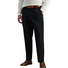 Premium para hombre No Iron Khaki Classic Fit Flat Front Casual Pant (Regular y Big & Tall Sizes)