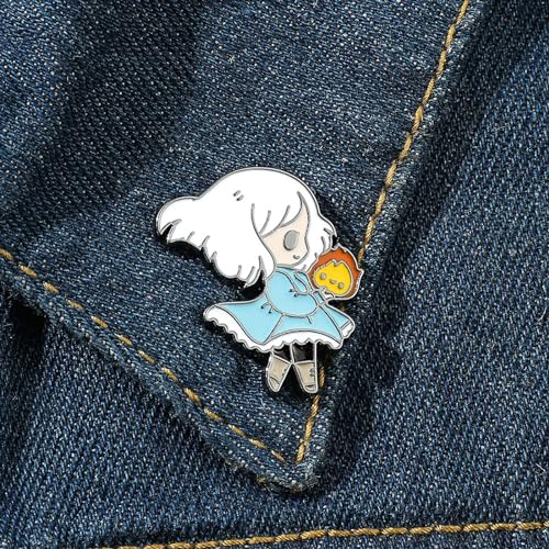 Image of Cute Enamel Pins Cartoon Lapel Pin Brooch Badge for Backpack Jackets Funny Tiger Pins for Gift Anime Enamel Pin for Clothing Hat Decoration