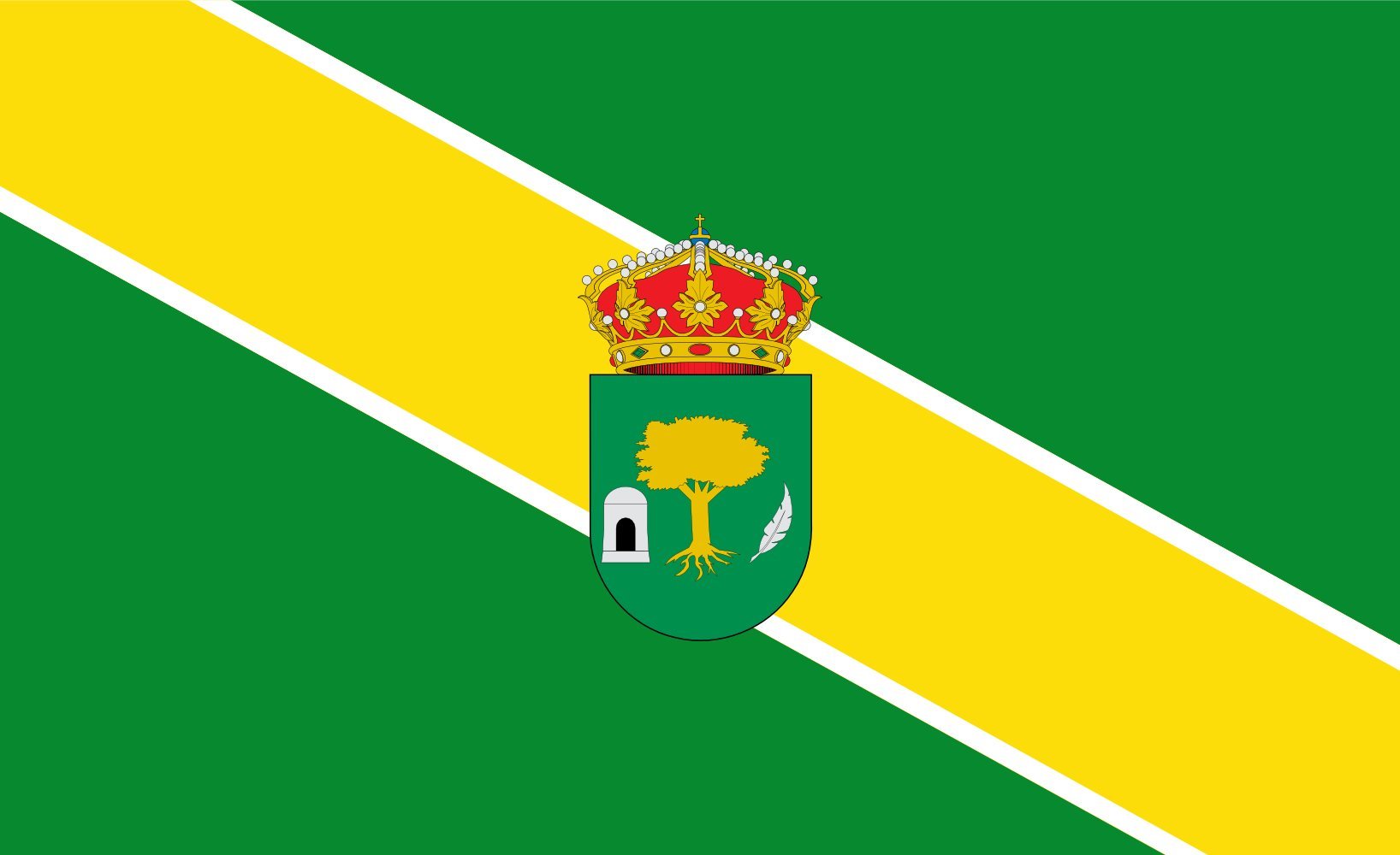 Drapeau d'Alájar Huelva grand format pour décoration extérieure et intérieure