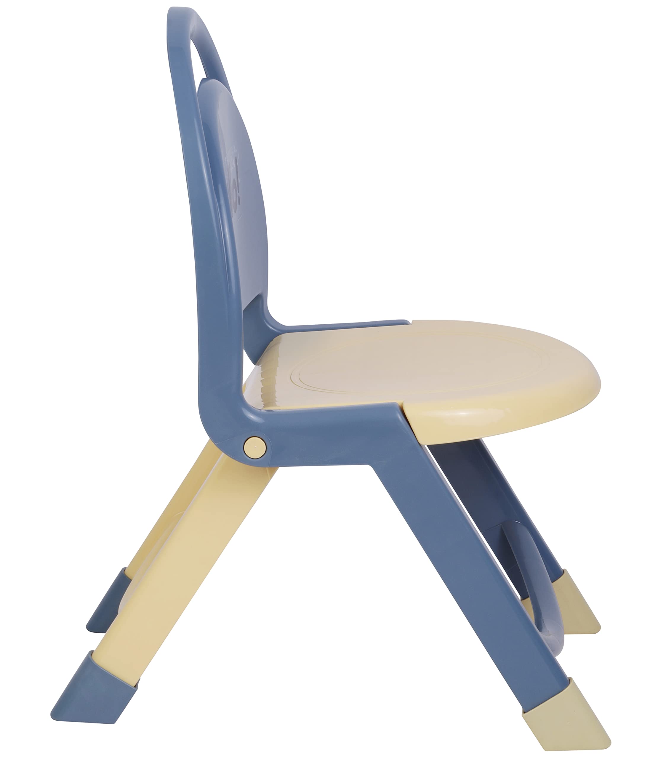 Zerya Sturdy Kids Foldable Chair with Back Support Strong and Durable Plastic Chair for Kids (Yellow) 1