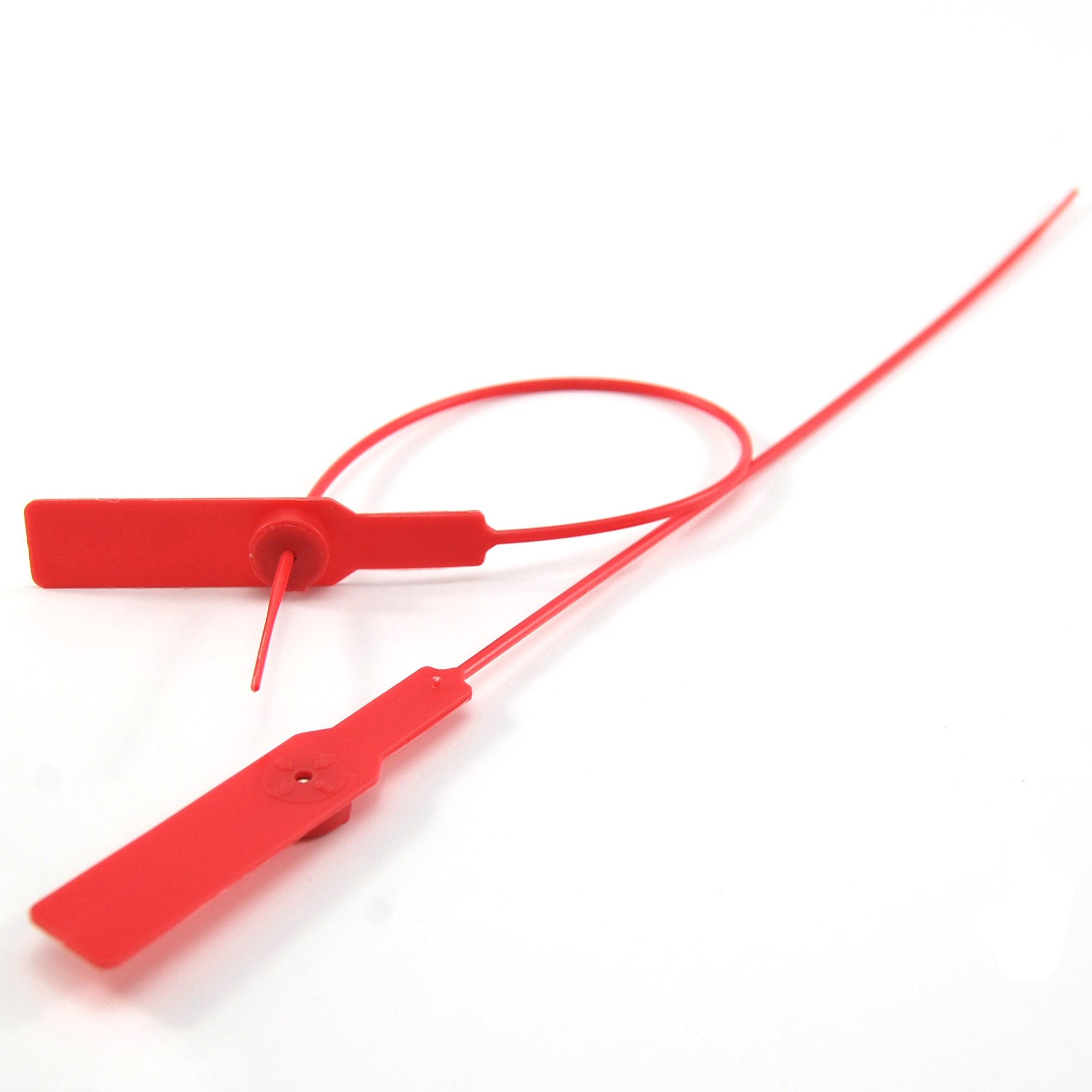 WUBAO(R) Lot de 100 Joints de sécurité numérotés en Plastique Anti-Traction, Rouge