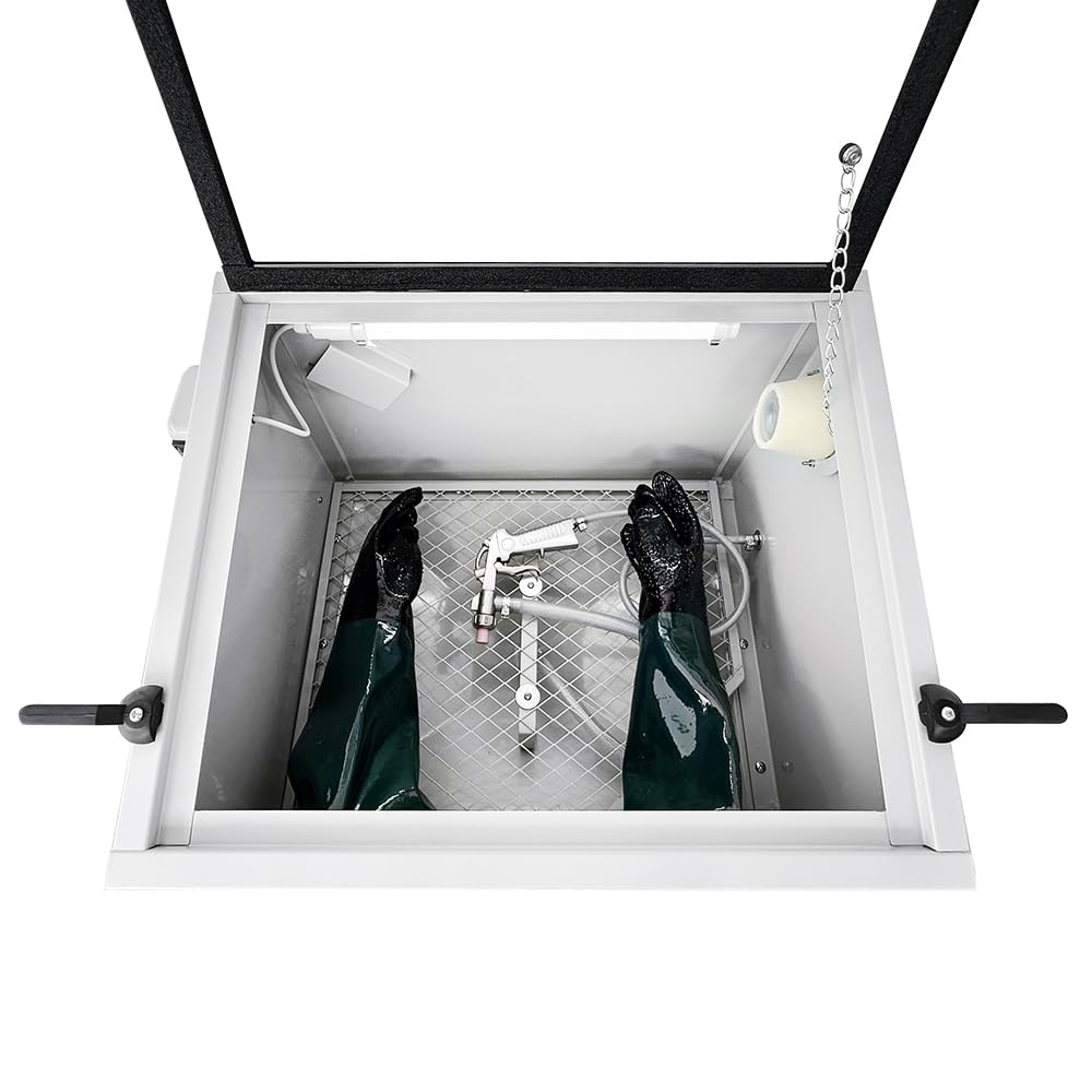 SOGI S-56 Sabbiatrice da banco professionale - 95 L - cabina di sabbiatura 580x480x300 mm - con accessori