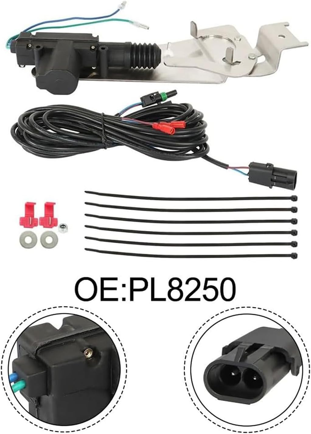 Anti Theft High Security Tailgate Adapter Rear Gate Latches for F350 Trucks Metal Construction PL8250