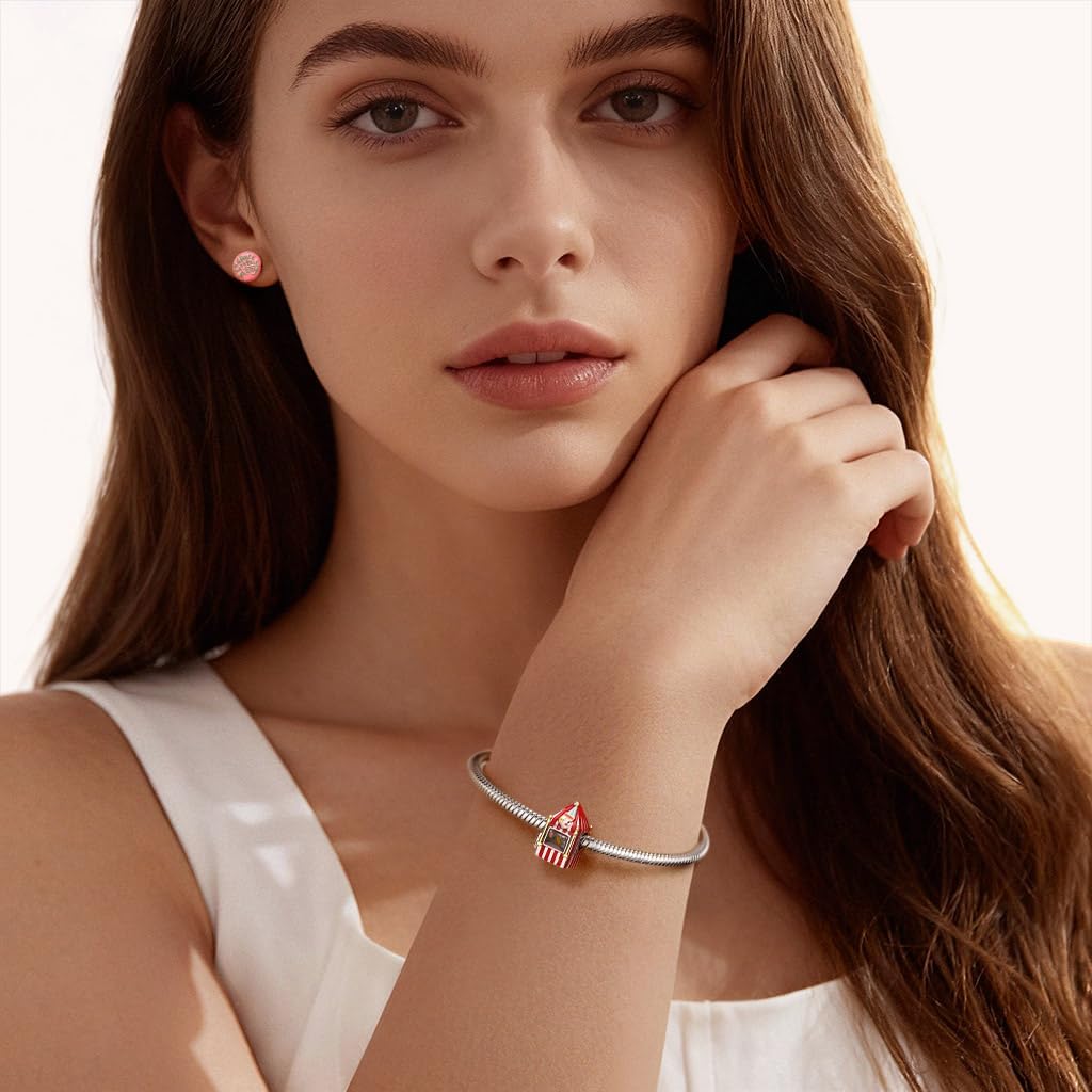 GNOCE Harry Potter Bertie Bott's Every Flavor Beans Charm Bracelet for Women, S925 Sterling Silver Dangle Charms for Women Wife, Valentine‘s Day, Mother’s Day Jewelry