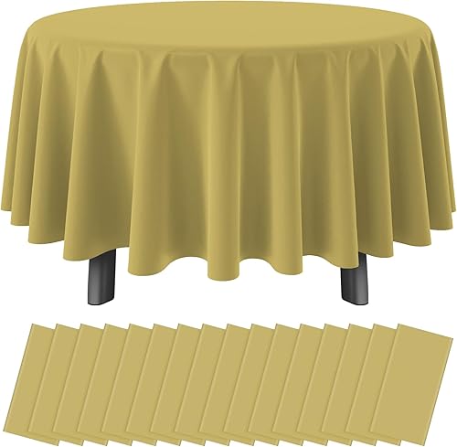 Miniatura 30 de Paquete de 16 manteles de plástico verde para mesas rectangulares, manteles decorativos desechables verdes de alta calidad para fiestas, manteles