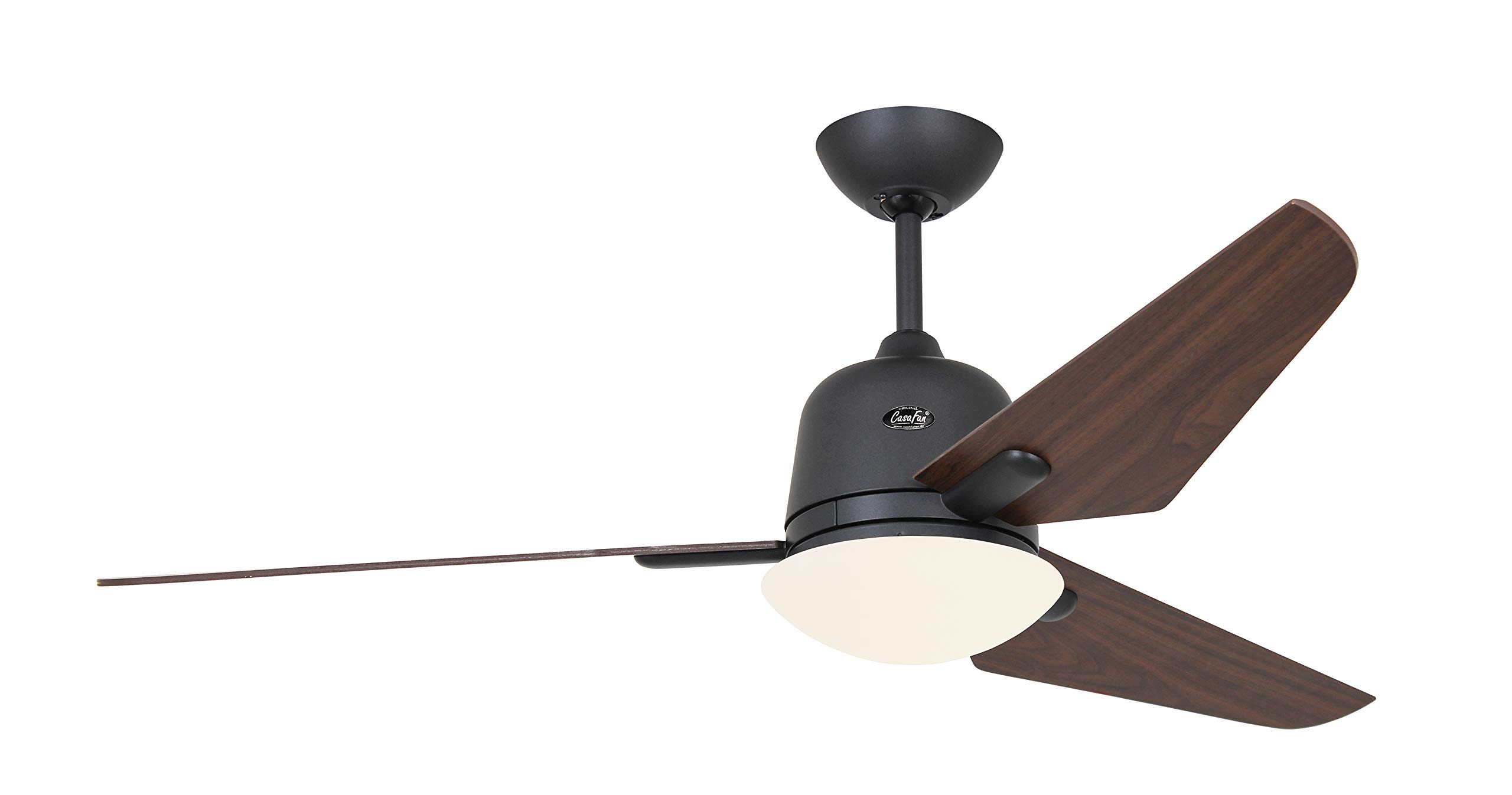 CasaFan 513254 Ceiling Fan with Light Eco AVIATOS 132 Walnut/Basalt Grey BG-NB