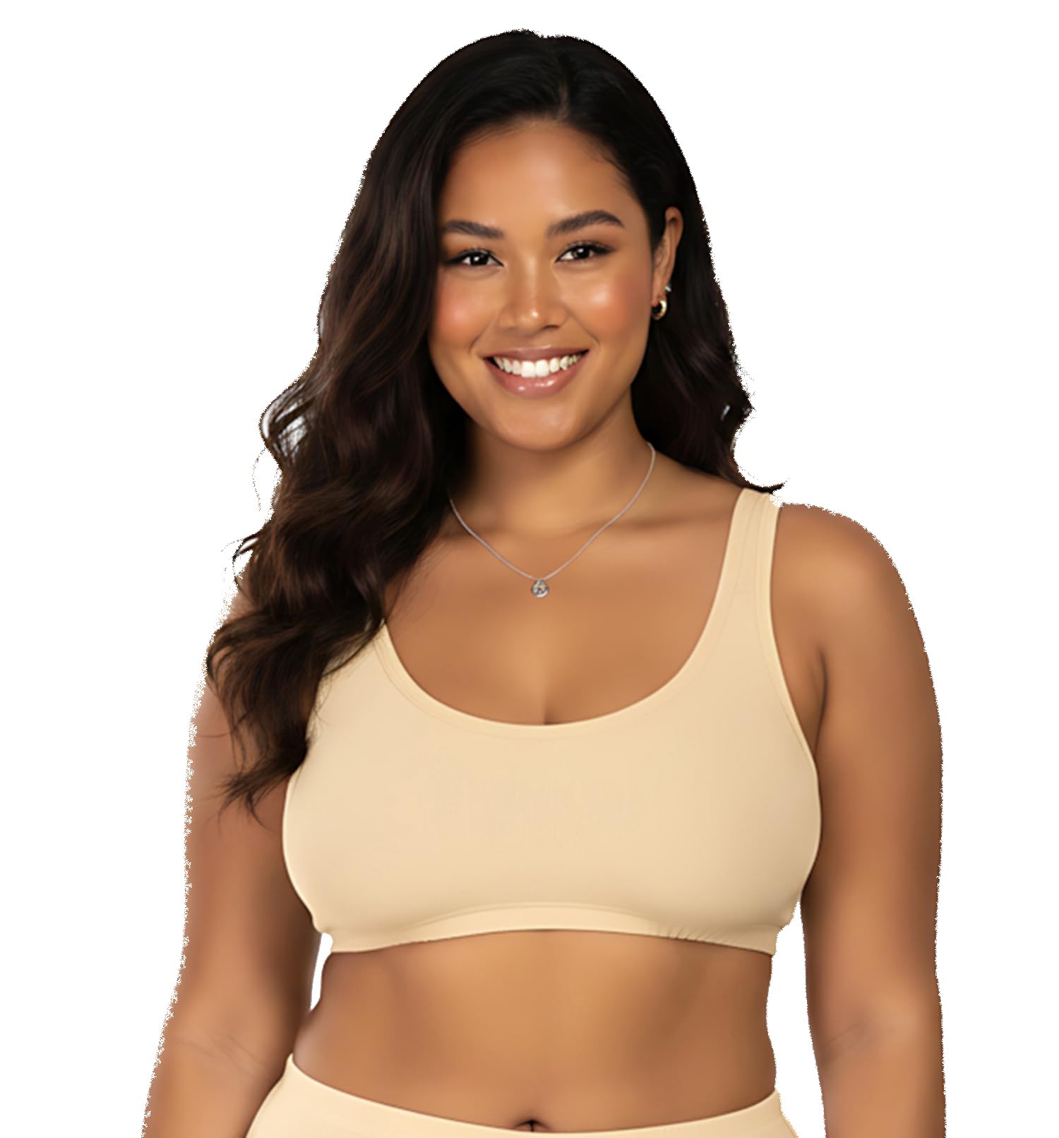 Wirefree Non Padded Cotton Elastane Sports Bra Offers Breathable Seamless Comfort (dara-Bra)-image-44