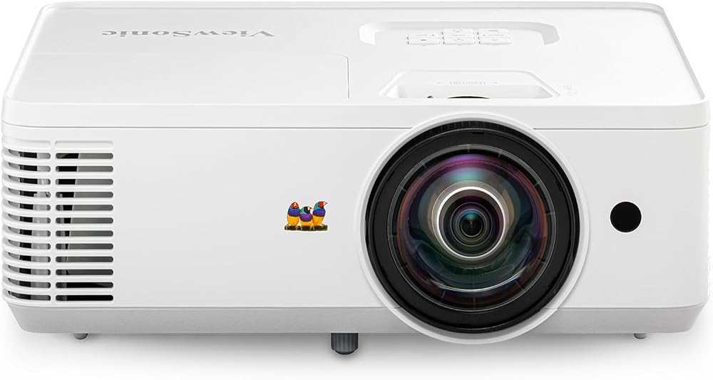 Amazon product image of ViewSonic PS502W WXGA Short Throw Projector 4000 Lumens, Dual HDMI | Business, Classroom, Conference Room Projector With 0.5 Short Throw, Vertical Keystone, VGA, RS232, USB, Speaker, Easy Setup