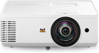 ViewSonic PS502W WXGA Short Throw Projector, 4000 Lumens, Dual HDMI for Classrooms & Meetings