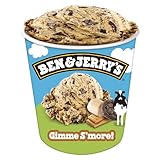 Ben & Jerry's Gimme S'more Toasted Marshmallow Ice Cream Pint Non-GMO 16 oz