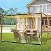 Produktbild XINYI Plane Transparent Mit ösen,Abdeckplane Transparent,Wasserdicht Mit öSen Tarp Gewebeplane Planen,VordäCher Faltbar Wetterfeste StrapazierfäHige,FüR GartenmöBel, Bauernhof,Zelt,1X2m