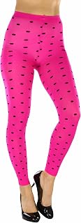 ToBeInStyle Women's Opaque Ankle Long Nylon Footless Fun Tights Pantyhose