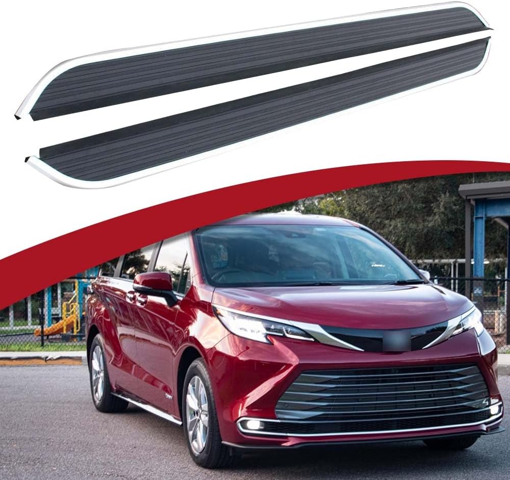 Fixed Running Board Side Step Fit for 2021 2022 2023 2024 2025 Toyota Sienna XL40 Nerf Bars Accessories 1Pair w/Brackets
