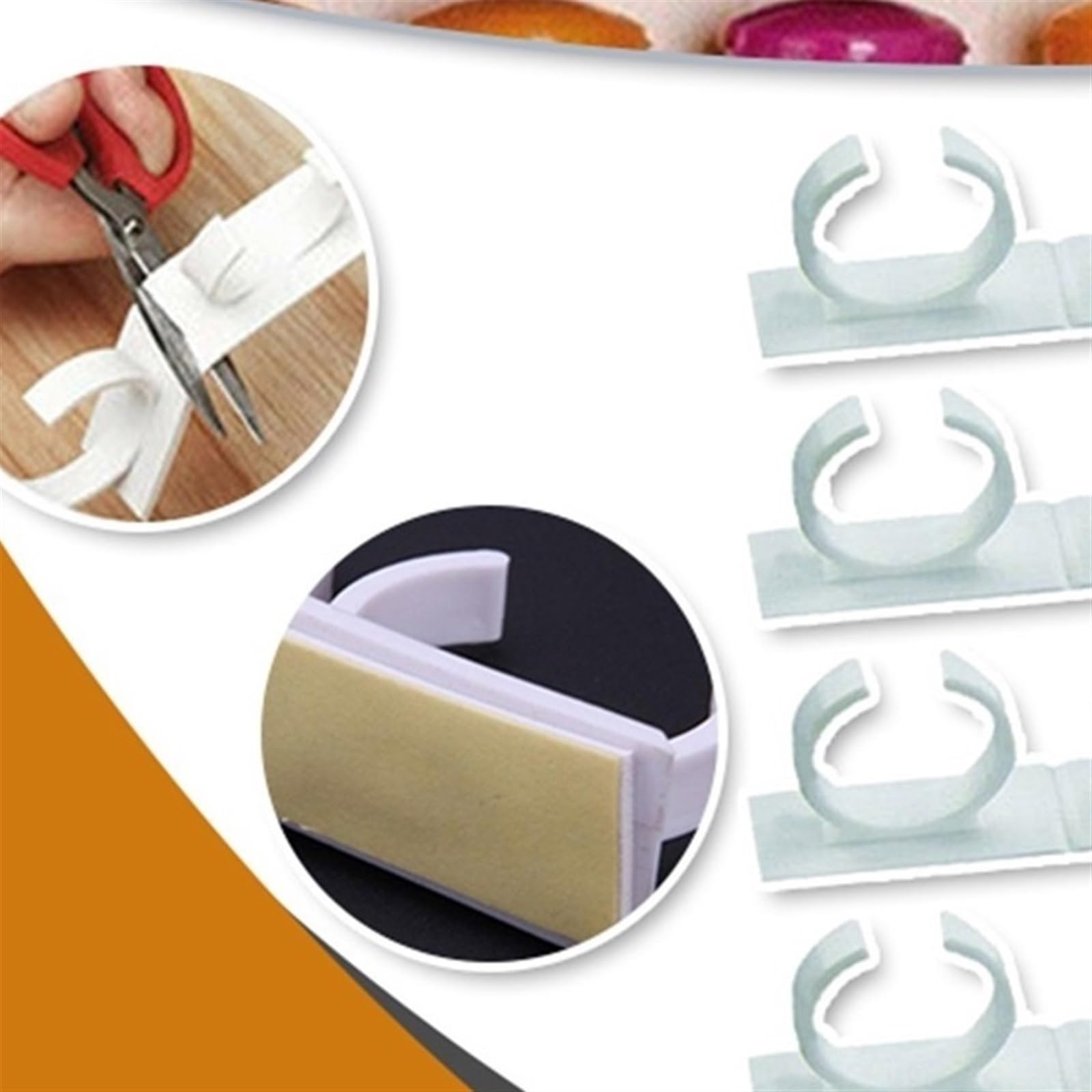 Escurridor de Cocina, Estante para Especias, Estante para Botellas, Almacenamiento de Cocina, Soporte de Pared para frascos, Herramientas, Clip de plástico, Ganchos para Puerta de gabinete,