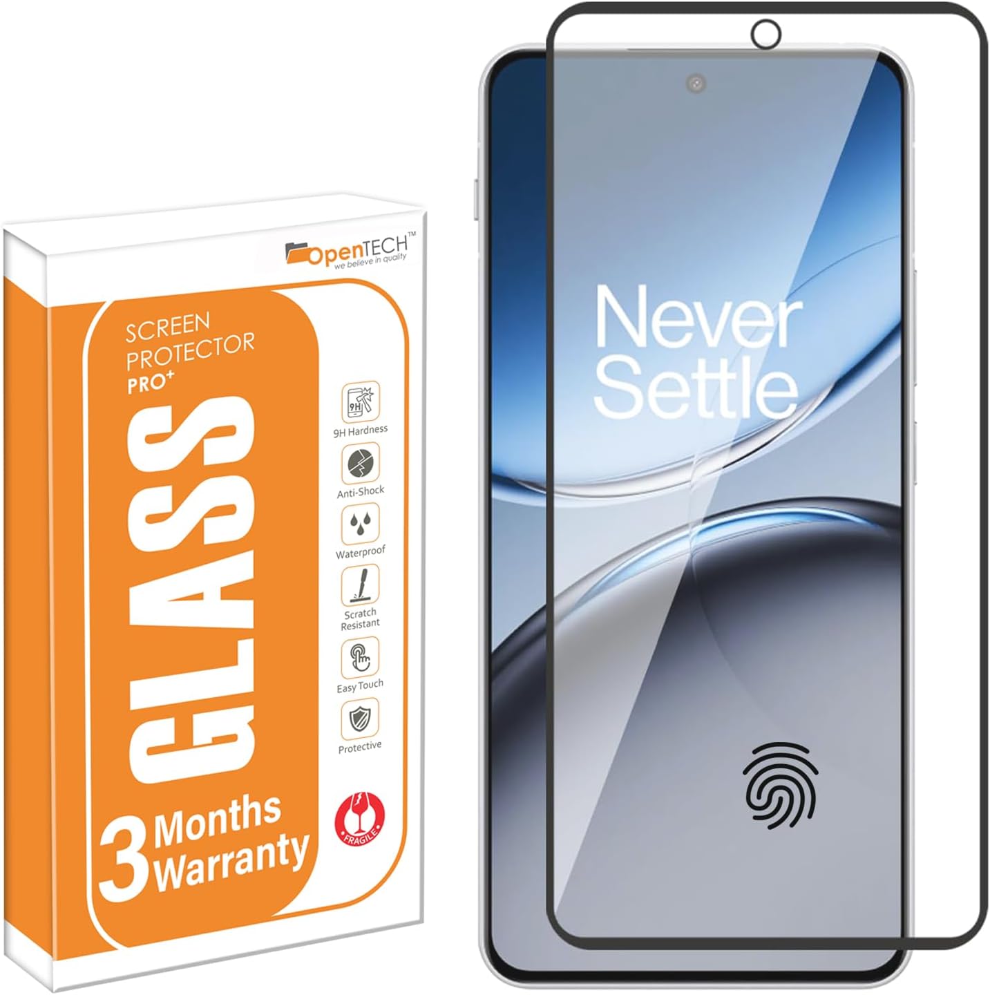 Military-Grade Tempered Glass Screen Protector Compatible for OnePlus Nord 4 5G (6.74 Inch) Edge to Edge Coverage with Easy Installation kit