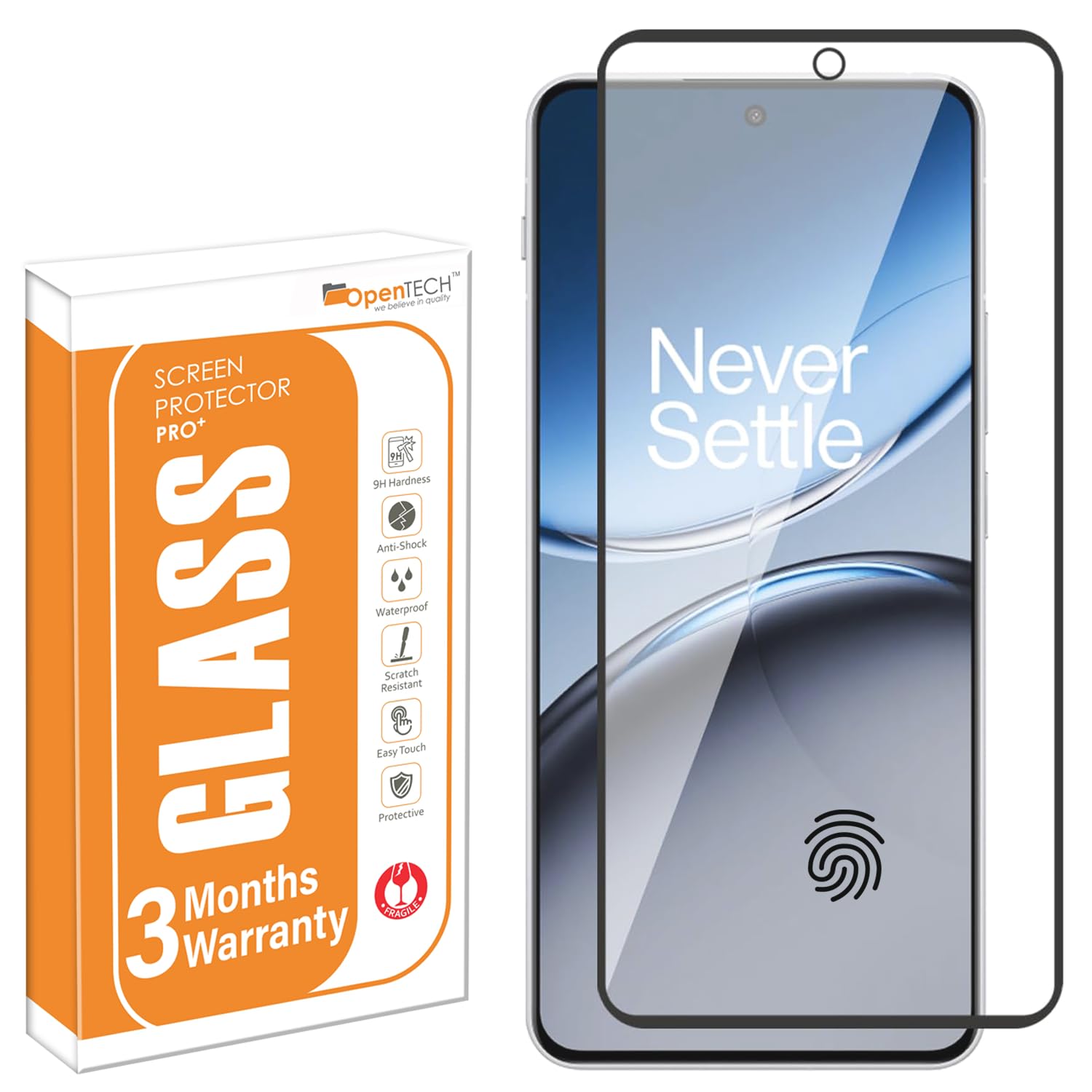 Military-Grade Tempered Glass Screen Protector Compatible for OnePlus Nord 4 5G (6.74 Inch) Edge to Edge Coverage with Easy Installation kit