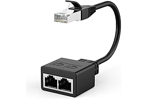 esbeecables RJ45 Network Ethernet Adapter Splitter