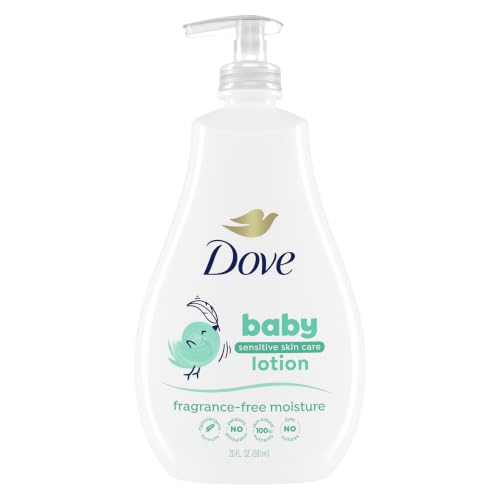 Image of Baby Dove Sensitive Skin Care Baby Lotion Fragrance Free Moisture 20 oz | For sensitive skin. Hypoallergenic and Gentle on Skin