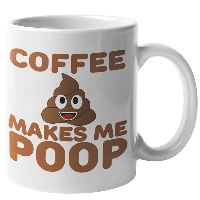 Buy Poop Emoji Coffee Cup by Find Funny Gift Ideas Poo Emoji Cup
