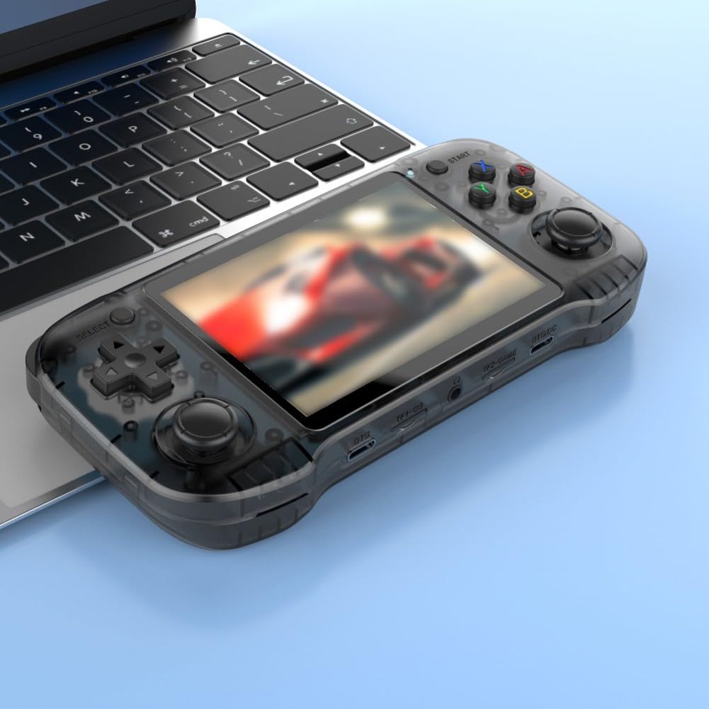 R46H - Console di gioco portatile retrò, display HD IPS da 4,5 pollici, Linux Open Source, design compatto per giochi portatili