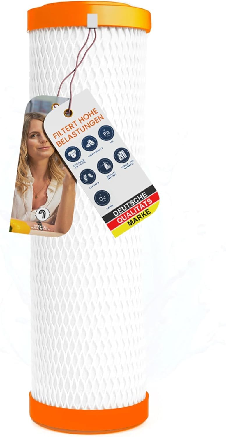 sanquell Trinkwasserfilter SPFP Plus Superpure | Mikrofiltration in Turbogeschwindigkeit | 6 Liter pro Minute | nachhaltige Aktivkohle und Membranfilter aus der Medizintechnik