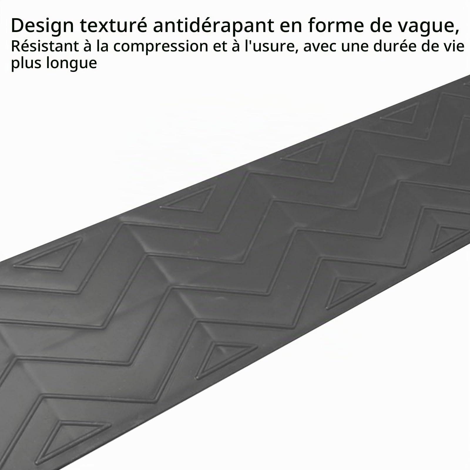Rampe de Fauteuil Roulant,1-7cm Rampe de Seuil de Porte en Plastique Solide,Ménage Marches Antidérapantes Rampes Porte pour Vélo Fauteuil Roulant Garage Entrepôt (Gris, 100 * 13 * 6cm)