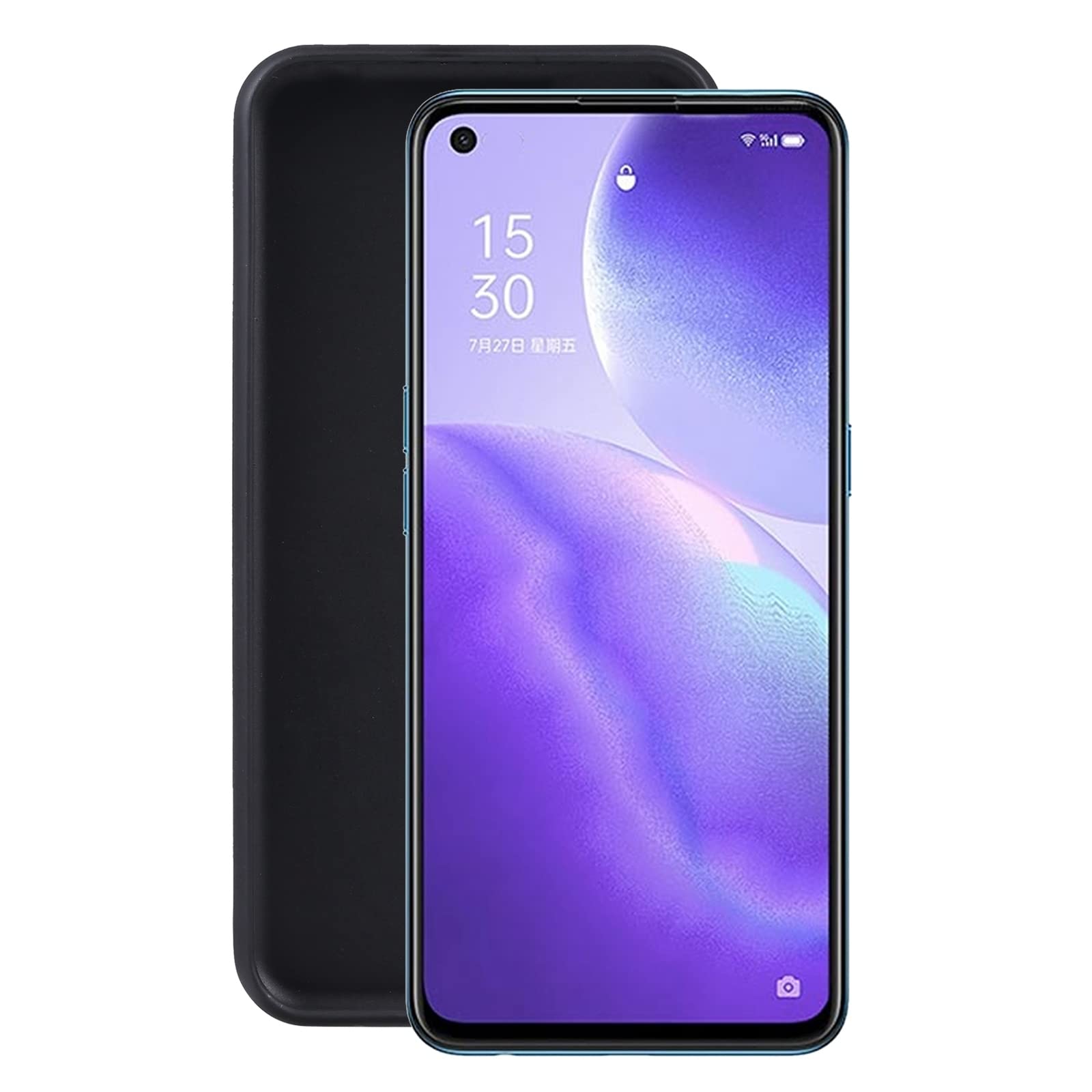Housse étui Livre à Rabat Pour Oppo Reno5 4G/5G (Find X3 Lite) – Style Book Cover Noir