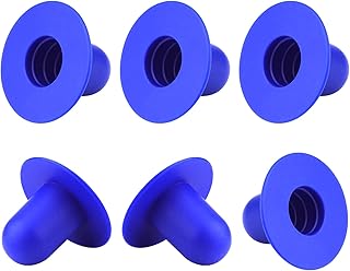 LUTER 6pcs Pool Wall Plugs Replacement, Filter Pump Strainer Hole Plug Strainer Hole Plug Good Sealing Performance Lightweight above Ground Swimming Pool Compatible with Bestway (Blue)