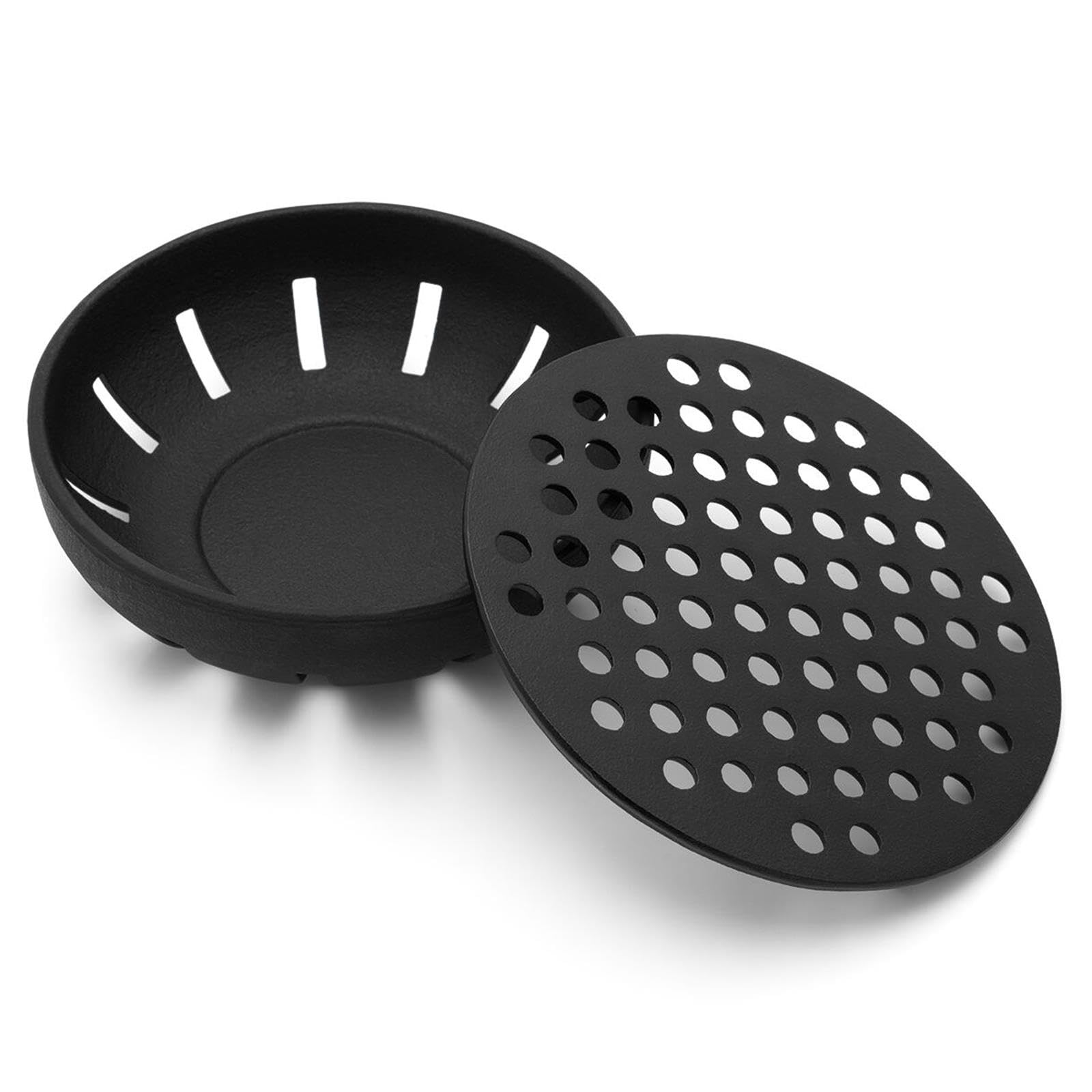 Bredemeijer Asia Teekanne Gusseisen Set 1.1 Liter - grauer Teekessel & Edelstahl-Filter-Einsatz für losen Tee & Teebecher (4 Tassen) & Stövchen (Teelicht)