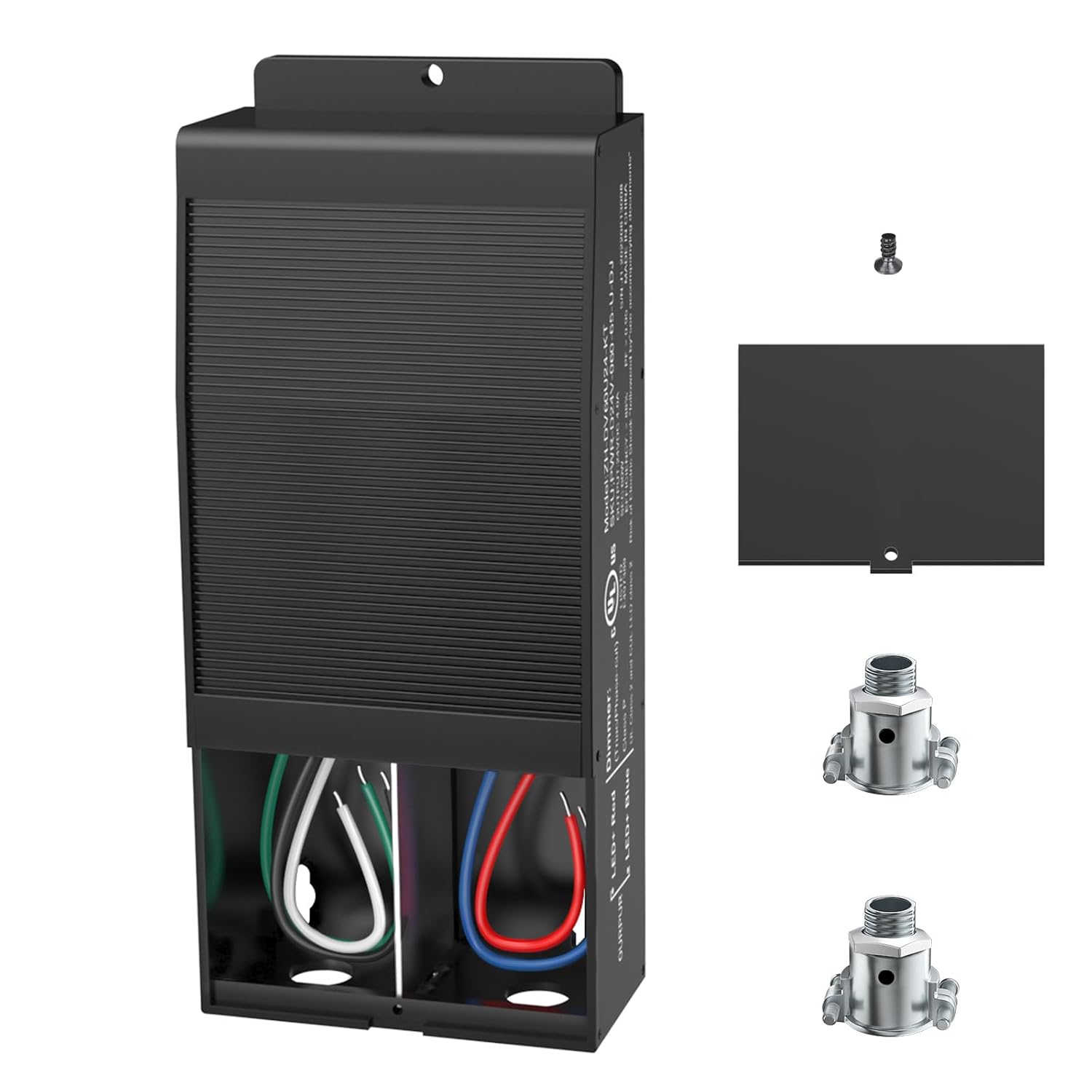 EMITEVER Dimmable LED Driver,60W 24V Triac Power Supply, AC to DC LED Transformer for LED Light,Compatible with Lutron and Leviton Dimmer,Waterproof IP67 and UL Listed,Class 2,Class P