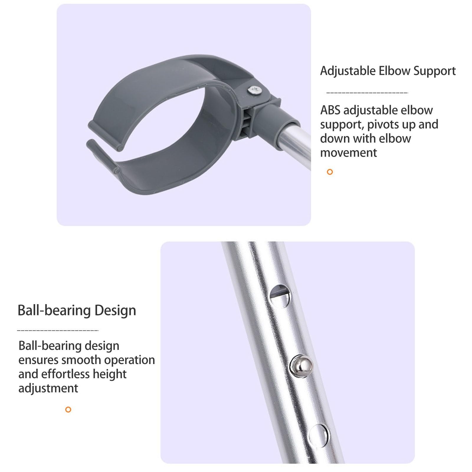 Muletas Adulto, Altura Ajustable De 140 A 188 Cm, Muletas Para El Brazo Cómodas Aluminio Médicas Muletas Ortopédicas Para Lesiones En Las Piernas
