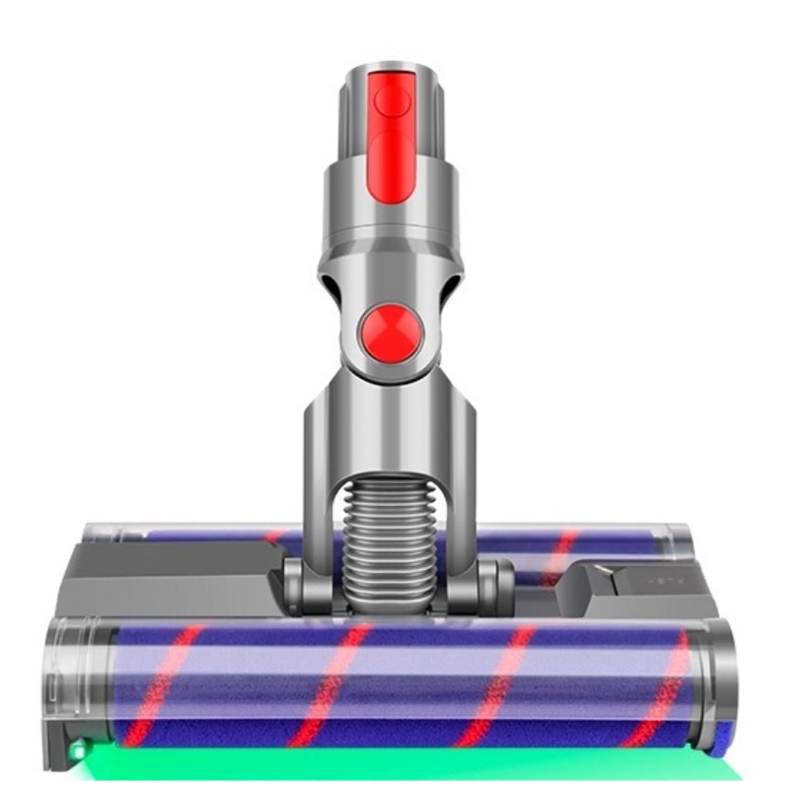 Barra De Cepillo Motorizada De Doble Fila Con Cabezal De Cepillo De Rodillo Suave | Compatible con Dyson, for V7/V8/V10/V11/V15, suave en suelos duros.