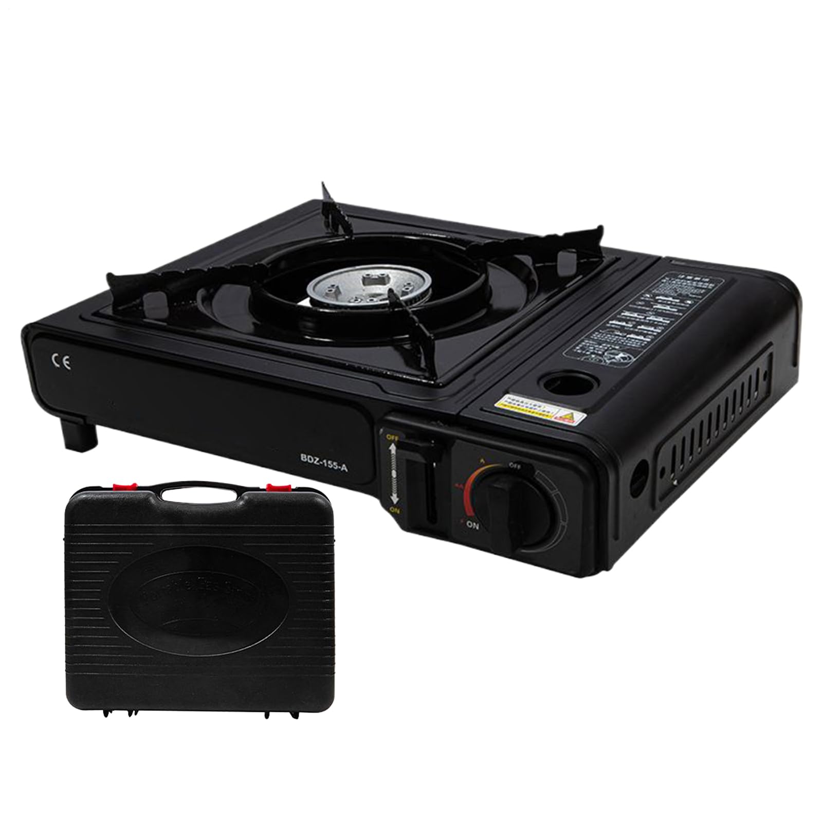 Réchaud de camping anti-vent à allumage automatique et contrôle thermique précis