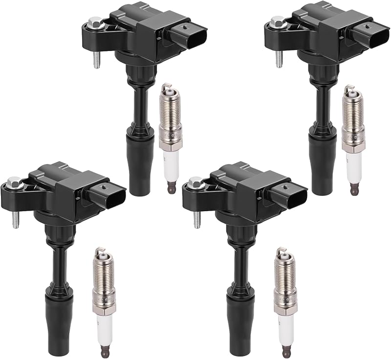 Kit de bobinas de ignição UF680 e velas 94489 BDFHYK para Cadillac ATS, CT6 e CTS – 8 itens