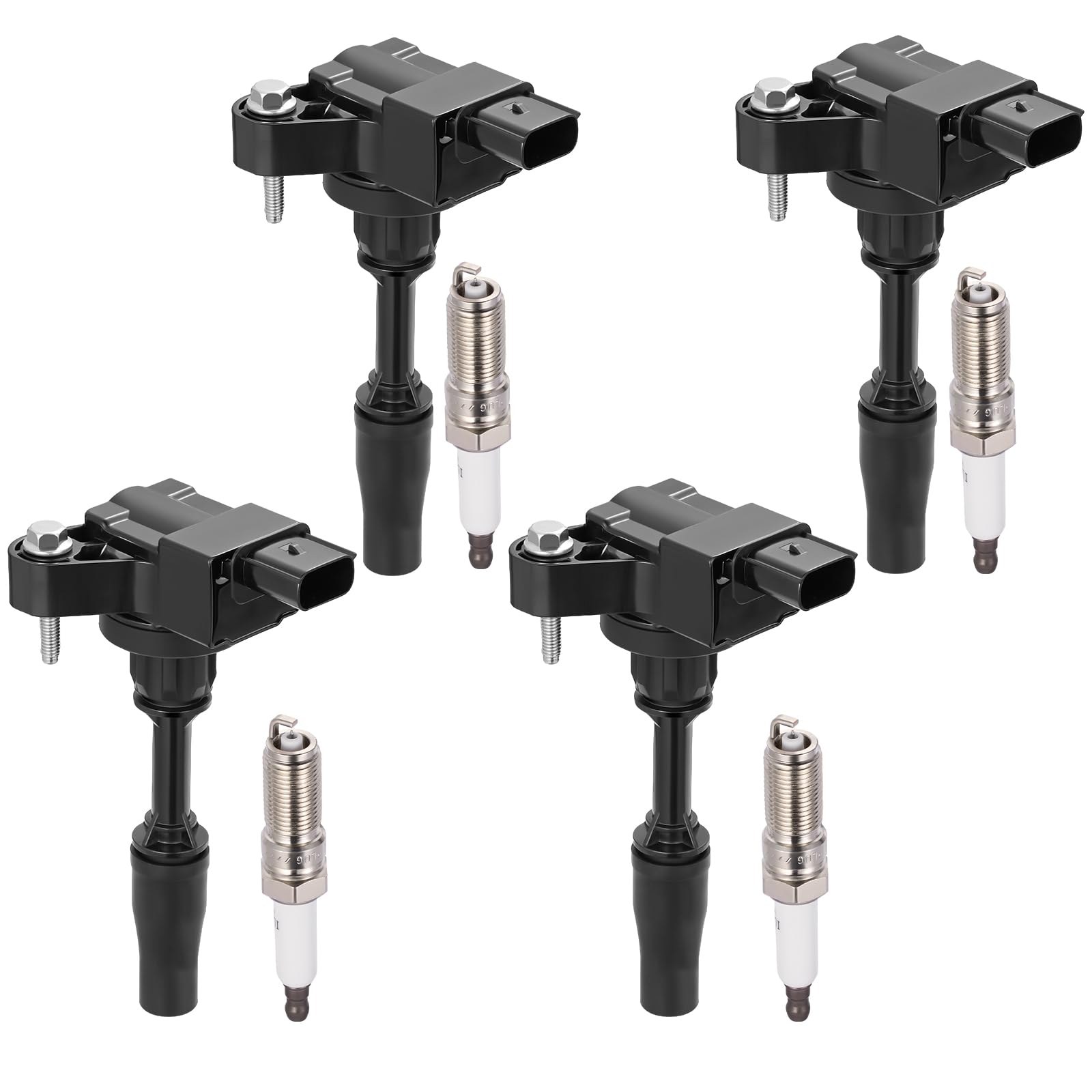 BDFHYK Ignition Coil UF680 and Spark Plug 94489 for Cadillac ATS CT6 CTS