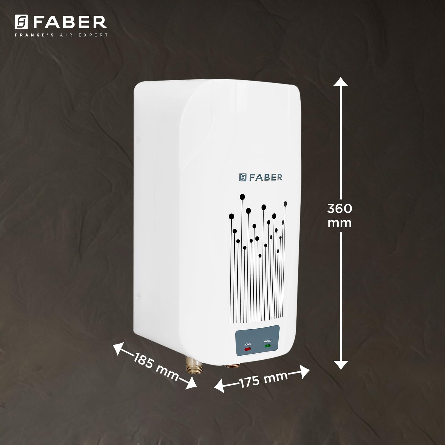 Faber Zippy Instant Geyser 3 Litre| 3000W Powerful Heating | Superior Energy Efficiency | Suitable for Kitchen & Bathroom | 5Yr Tank, 3Yr Heating Element 2 Yr Product Warranty by Faber| FWG Zippy 3.0 2