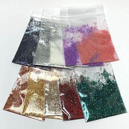 Amazon 期間限定セール グリッター 大人カラー 10色セット ラメ ネイル キラキラ素材 スライム封入 レジン封入 ボディータトゥー 並行輸入品 デコ素材 通販