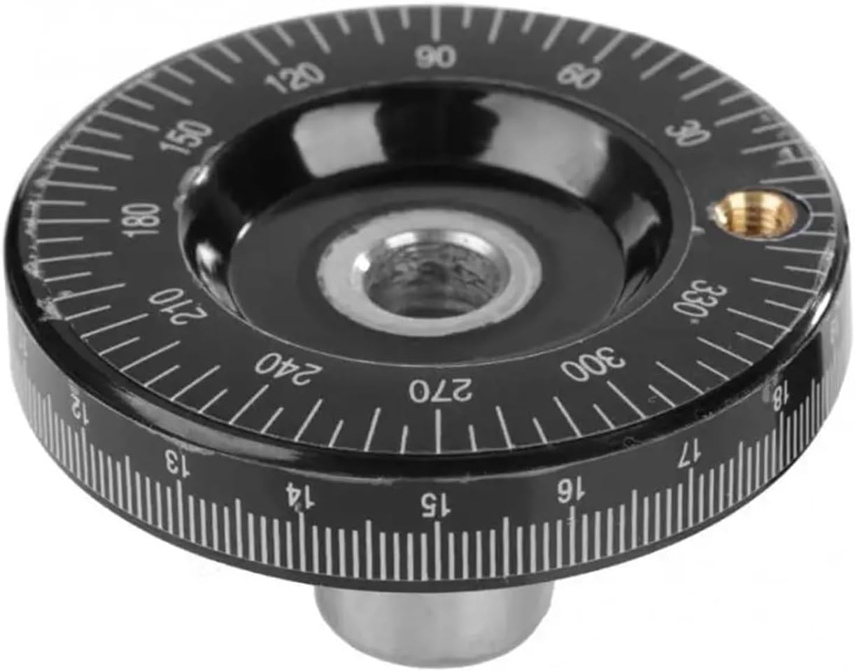 1Pcs Black 10x63mm Solid Hand Wheel Scale Handwheel Milling Grinding Machine Lathe Broken Handwheel Replacement Parts