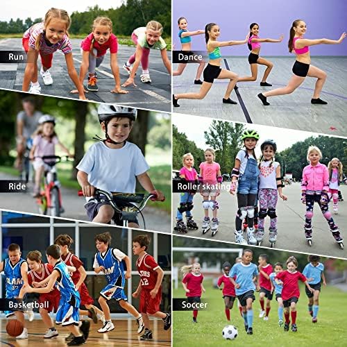 Kids Protective Pad Set, Knee Pads, Elbow Pads,Children's Pad Set for Knee Elbow, for Skateboard Biking Riding Cycling Scooter Bicycle Rollerblades