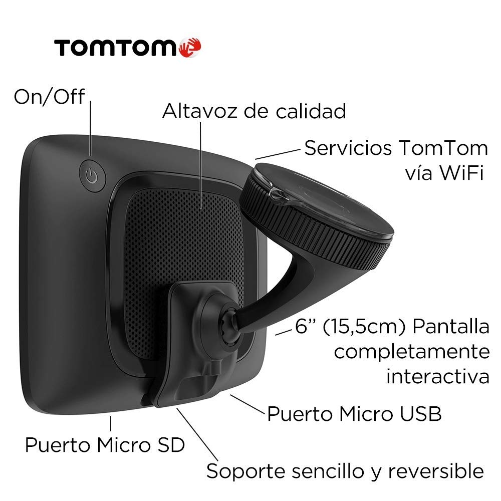 TomTom GO Professional 620, Navegación Profesional para Vehículos Grandes, TomTom Traffic a Través de Smartphone, 6 pulgadas, Negro/Gris