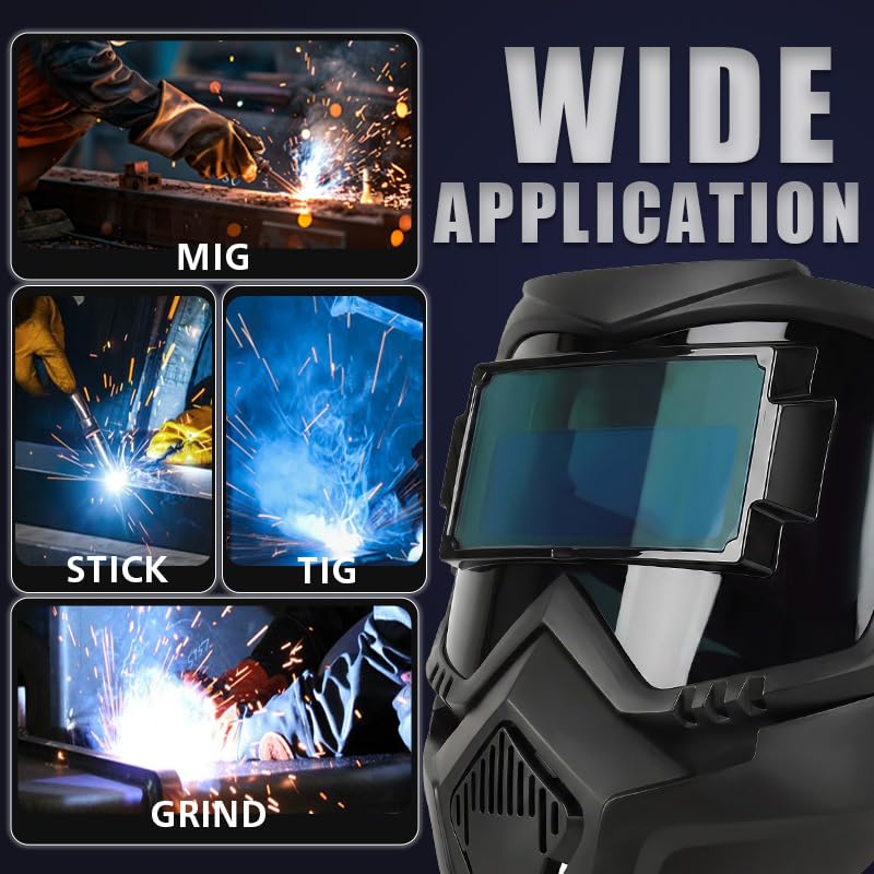 Flip-Up Auto Darkening Welding Full Face Mask