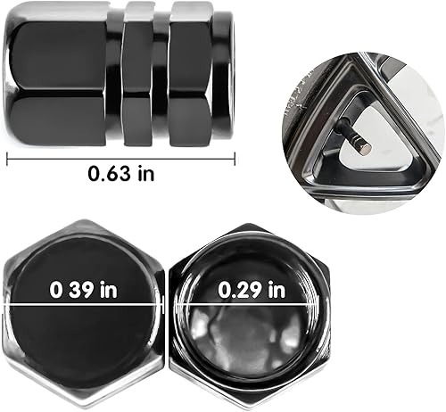 Miniatura 2 de JUSTTOP - Tapones para válvula de neumático de coche, 12 tapas de aire, universales para autos, SUVs, bicicletas, camiones y motocicletas, color gris