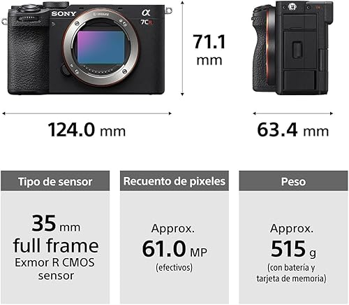 Miniatura 6 de Sony Alpha 7CR - Cámara híbrida de lente intercambiable de pantalla completa - Negro Negro,Plateado