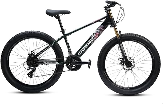 CRADIAC Unisex-Adult Terminator,21 Shimano Gear,Jak 7 Disk Brakes,26T Mountain Bike,Double Crown Front Suspension,Dual DIS...