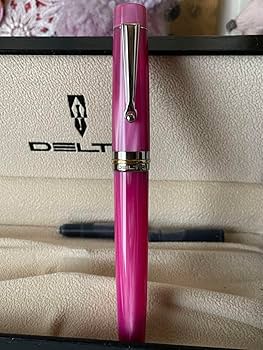 デルタ　ヴィンテージピンク　細字 中古)DELTA デルタ 万年筆 ビンテージコレクション ピンク M